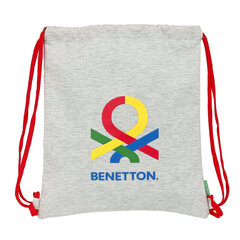 Сумка-рюкзак на веревках Benetton Pop, серая цена и информация | Школьные рюкзаки, спортивные сумки | kaup24.ee