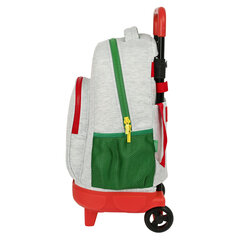 Школьный рюкзак с колесиками Benetton Pop, серый цена и информация | Школьные рюкзаки, спортивные сумки | kaup24.ee