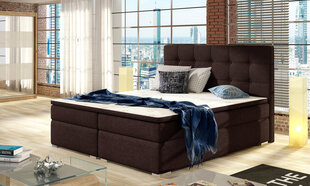 Кровать Inez, 140 х 200 см, гобелен, коричневый цена и информация | Кровати | kaup24.ee
