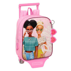 Ratastega koolikott Barbie Girl Roosa (22 x 27 x 10 cm) цена и информация | Школьные рюкзаки, спортивные сумки | kaup24.ee