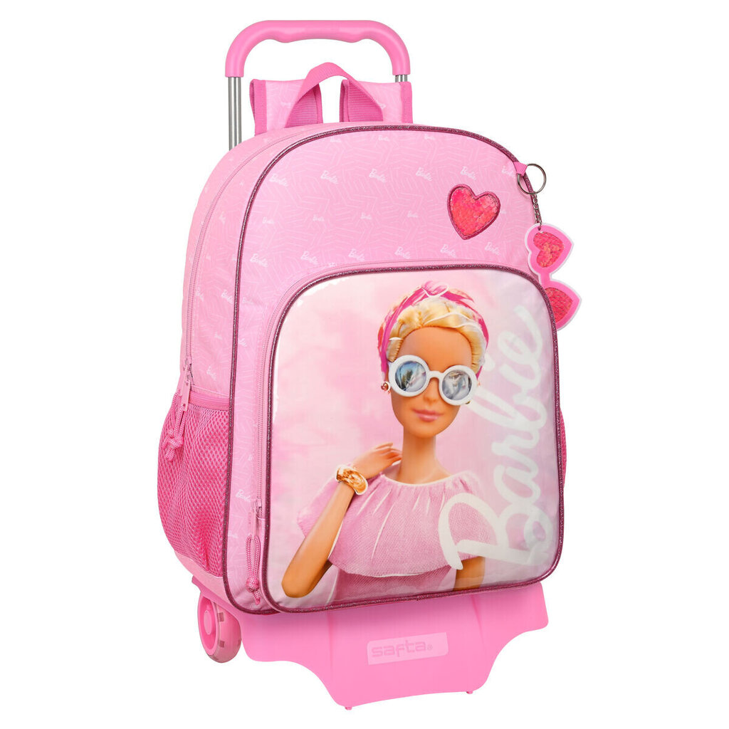 Ratastega koolikott Barbie Girl Roosa (33 x 42 x 14 cm) цена и информация | Koolikotid, sussikotid | kaup24.ee