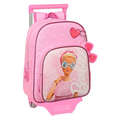 Ratastega koolikott Barbie Girl Roosa (26 x 34 x 11 cm) hind ja info | Koolikotid, sussikotid | kaup24.ee