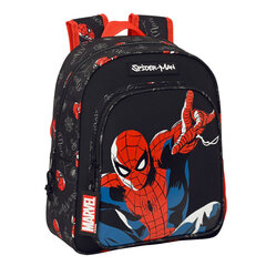 Laste seljakott Spiderman Hero Must (27 x 33 x 10 cm) hind ja info | Koolikotid, sussikotid | kaup24.ee