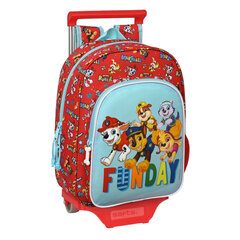 Ratastega koolikott The Paw Patrol Funday Punane Helesinine (26 x 34 x 11 cm) цена и информация | Школьные рюкзаки, спортивные сумки | kaup24.ee