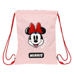 Paeltega kingikott Minnie Mouse Me time Roosa (26 x 34 x 1 cm) hind ja info | Koolikotid, sussikotid | kaup24.ee