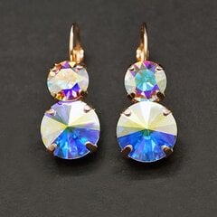 Swarovski kristallidega kaetud kõrvarõngad DiamondSky Clarice VIII Aurore Boreale цена и информация | Серьги | kaup24.ee