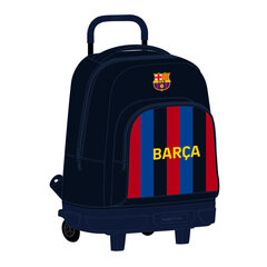 Ratastega koolikott F.C. Barcelona Kastanpruun Meresinine (33 x 45 x 22 cm) цена и информация | Школьные рюкзаки, спортивные сумки | kaup24.ee