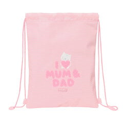 Сумка-рюкзак на веревках Safta Love, розовый, 26 x 34 x 1 см цена и информация | Школьные рюкзаки, спортивные сумки | kaup24.ee