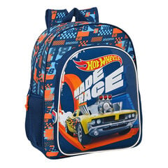 Kooliseljakott Hot Wheels Speed club Oranž Meresinine (32 x 38 x 12 cm) hind ja info | Koolikotid, sussikotid | kaup24.ee