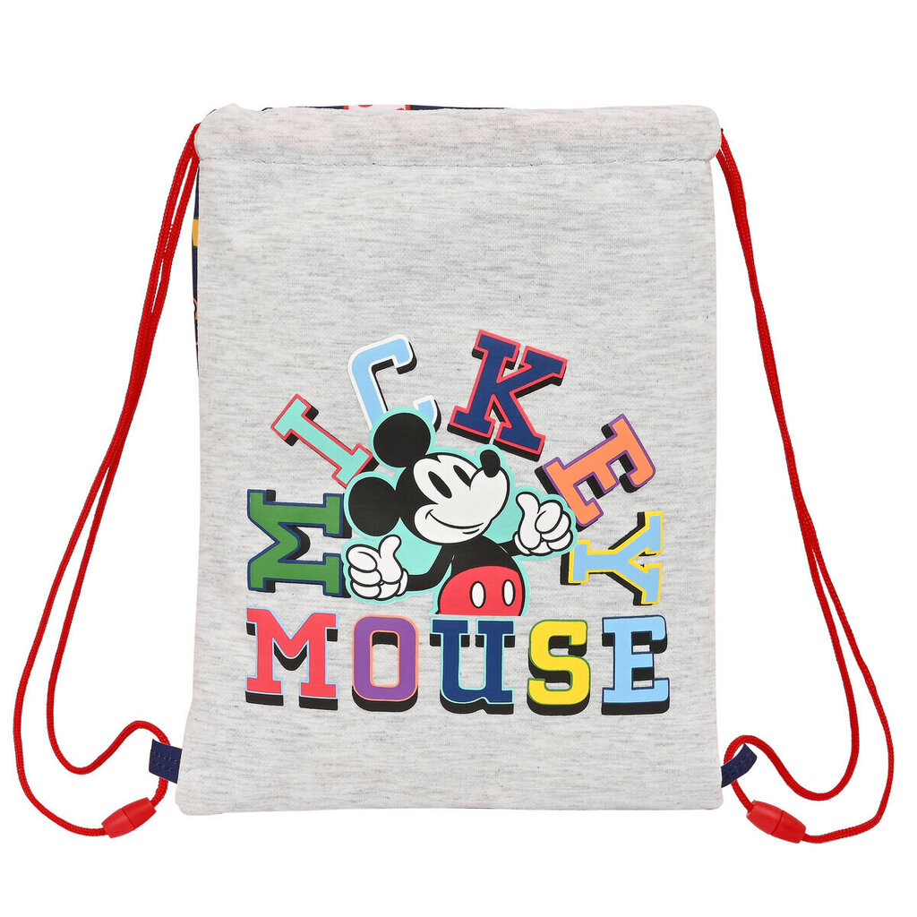 Paeltega kingikott Mickey Mouse Clubhouse Only one Meresinine (26 x 34 x 1 cm) hind ja info | Koolikotid, sussikotid | kaup24.ee