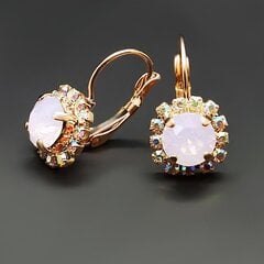 Swarovski kristallidega kaunistatud kõrvarõngad DiamondSky Glory II (Rose Water Opal) цена и информация | Серьги | kaup24.ee