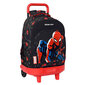 Ratastega koolikott Spiderman Hero Must (33 x 45 x 22 cm) цена и информация | Koolikotid, sussikotid | kaup24.ee