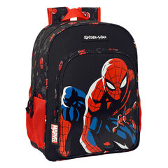 Kooliseljakott Spiderman Hero Must (33 x 42 x 14 cm) hind ja info | Koolikotid, sussikotid | kaup24.ee