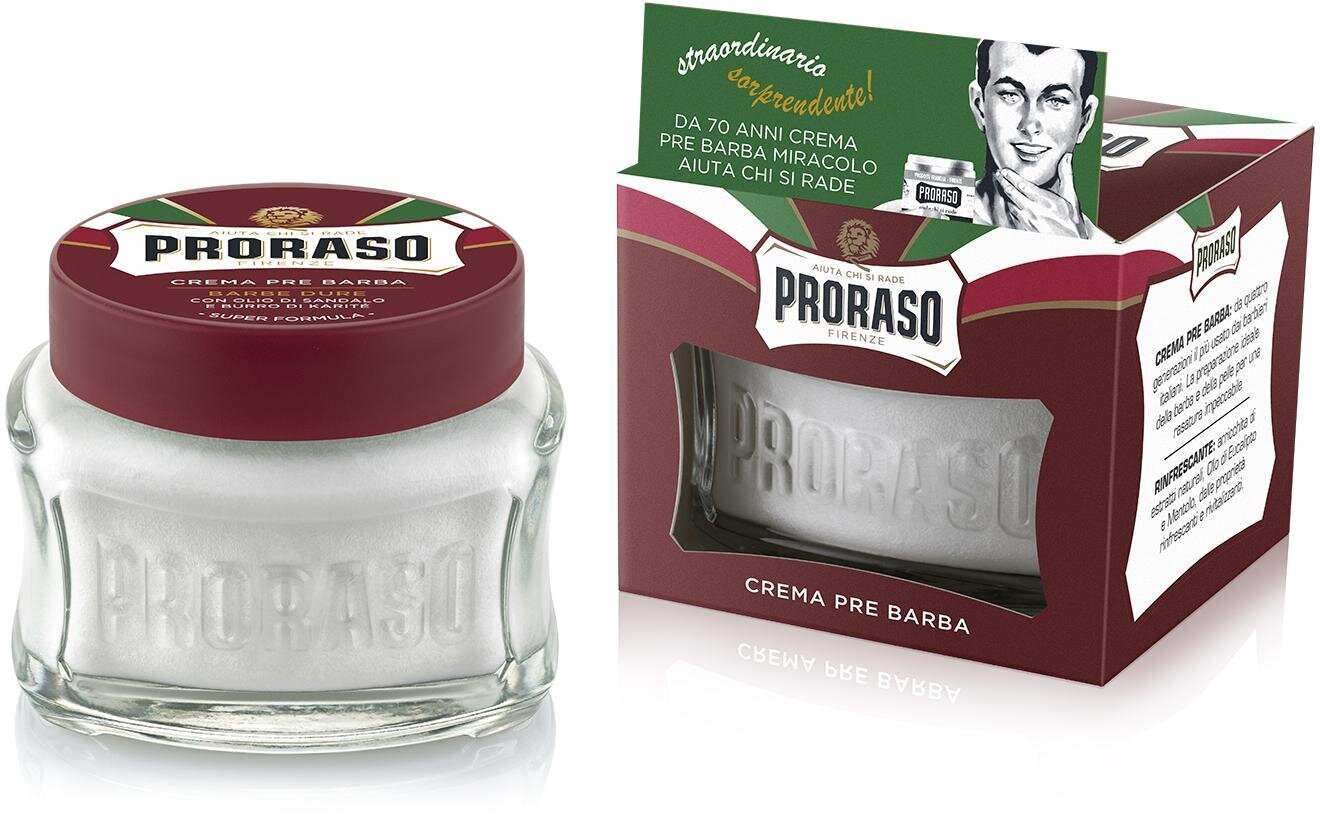 Raseerimiskomplekt Proraso Primadopo meestele: raseerimiseelne näokreem 100 ml + raseerimiskreem 150 ml + raseerimisjärgne näopalsam 100 ml hind ja info | Raseerimisvahendid | kaup24.ee