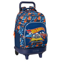 Школьный рюкзак с колесиками Hot Wheels Speed club Оранжевый (33 x 45 x 22 cm) цена и информация | Школьные рюкзаки, спортивные сумки | kaup24.ee