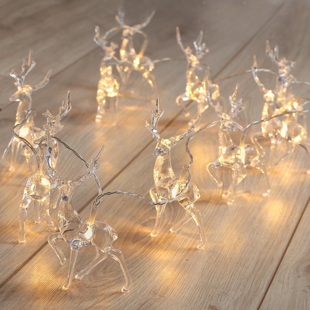 Valguskett DecoKing Reiindeer, 10 LED цена и информация | Jõulutuled | kaup24.ee