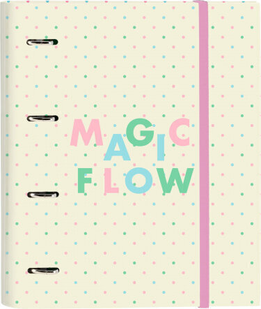 Rõngaskiirköitja Glow Lab Magic flow Beež (27 x 32 x 3.5 cm) hind ja info | Kirjatarbed | kaup24.ee