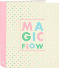 Rõngaskiirköitja Glow Lab Magic flow Beež A4 (27 x 33 x 6 cm) hind ja info | Kirjatarbed | kaup24.ee