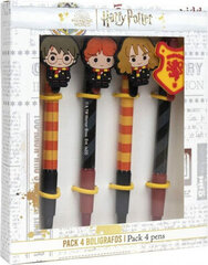 Pliiatsid Harry Potter Set of Biros Harry Potter, 4 tk hind ja info | Kirjutusvahendid | kaup24.ee