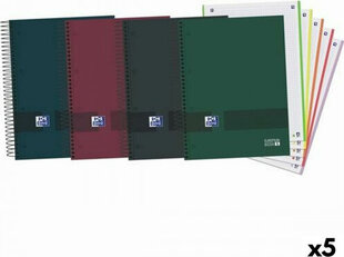 Notebook Set Oxford European Book 5 Mitmevärviline A4 120 Lehed 5 Ühikut hind ja info | Vihikud, märkmikud ja paberikaubad | kaup24.ee