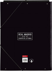 Organisaatormapp Real Madrid C.F. Corporativa Must A4 hind ja info | Kirjatarbed | kaup24.ee