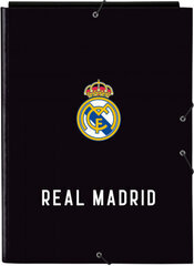 Organisaatormapp Real Madrid C.F. Corporativa Must A4 hind ja info | Kirjatarbed | kaup24.ee