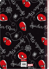 Märkmik Spiderman Hero Must A4 80 Lehed hind ja info | Vihikud, märkmikud ja paberikaubad | kaup24.ee