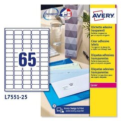 Kleebised/Sildid Avery Läbipaistev 210 x 297 mm 25 Lehed hind ja info | Vihikud, märkmikud ja paberikaubad | kaup24.ee