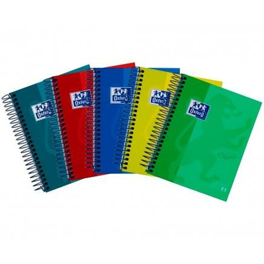 Notebook Set Oxford European Book 4 Mitmevärviline 120 Lehed 5 Ühikut цена и информация | Vihikud, märkmikud ja paberikaubad | kaup24.ee