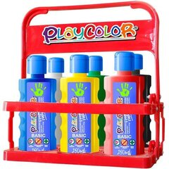 Näpuvärv PLAYCOLOR 6 Tükid, osad 250 ml hind ja info | Kunstitarbed, voolimise tarvikud | kaup24.ee