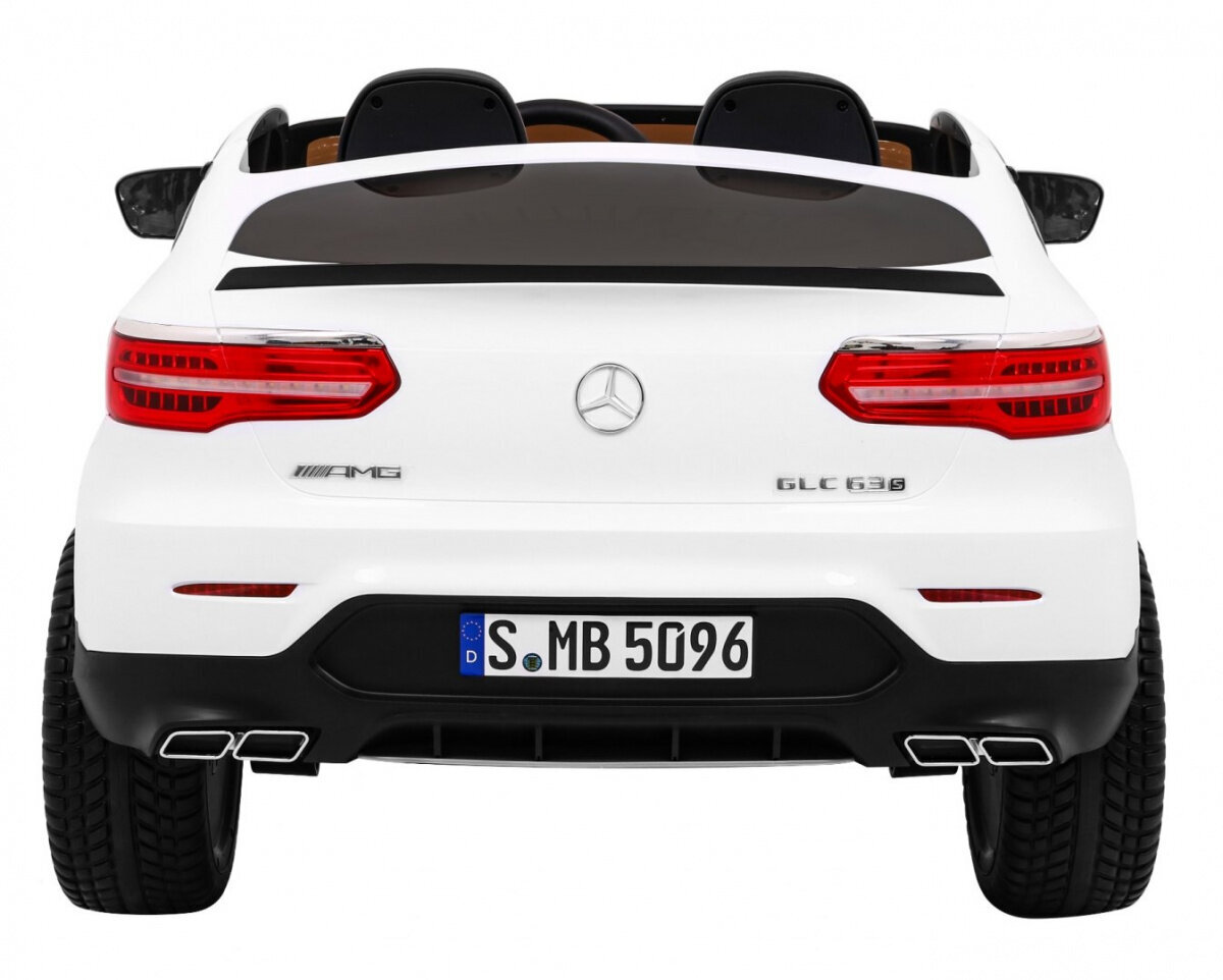 Mercedes Benz GLC 63S ühekohaline elektriauto, valge hind ja info | Laste elektriautod | kaup24.ee