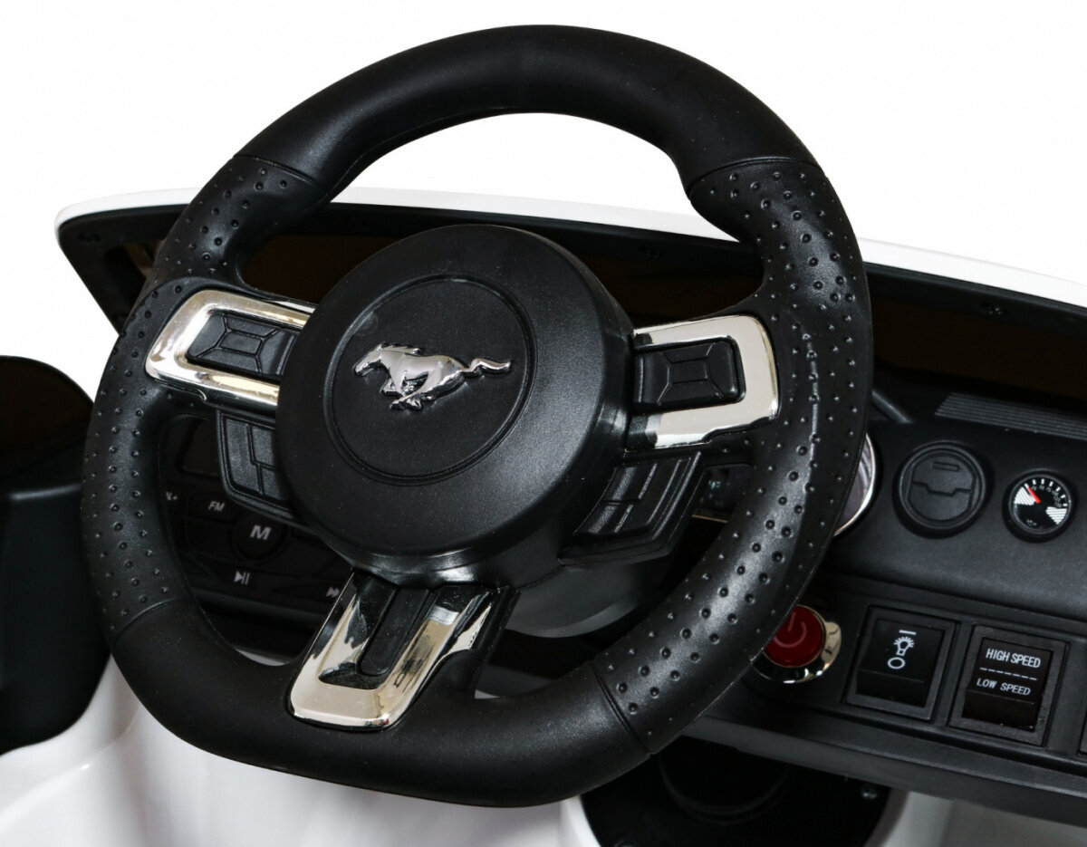 Ford Mustang GT ühekohaline elektriauto, valge цена и информация | Laste elektriautod | kaup24.ee