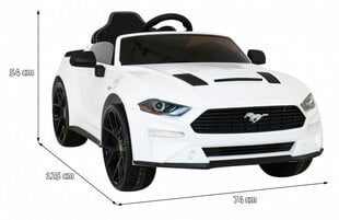 Ford Mustang GT ühekohaline elektriauto, valge цена и информация | Электромобили для детей | kaup24.ee