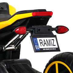 Электрический футуристический мотоцикл, желтый цена и информация | Электромобили для детей | kaup24.ee