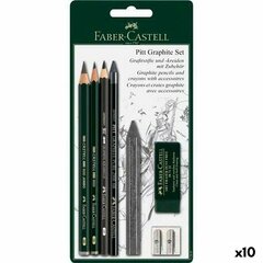 Pliiatsi Komplekt Faber-Castell 10 Ühikut цена и информация | Принадлежности для рисования, лепки | kaup24.ee