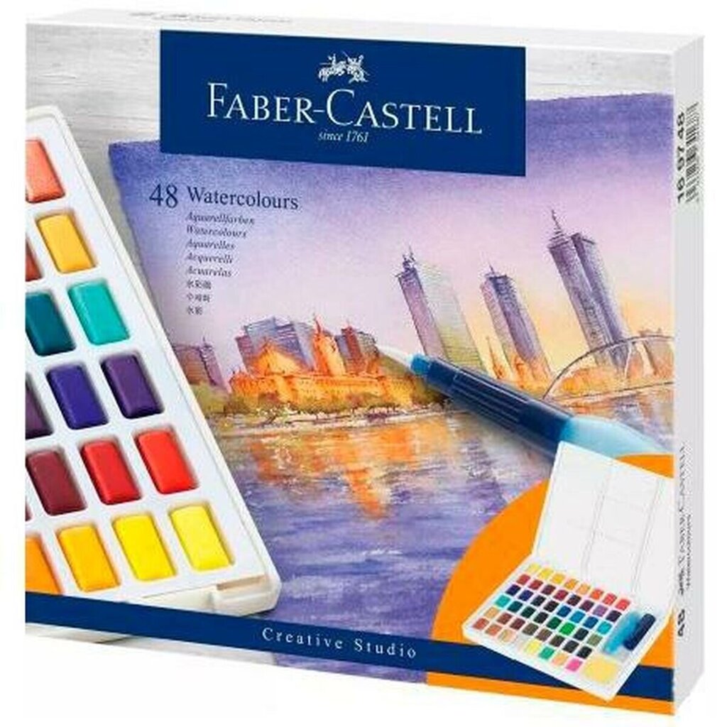 Akvarellvärvide komplekt Faber-Castell Creative Studio 8 Ühikut hind ja info | Kunstitarbed, voolimise tarvikud | kaup24.ee