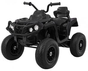 Quad ATV täispuhutavate rehvidega, must hind ja info | Laste elektriautod | kaup24.ee