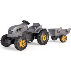 Suur miniatuurne traktor koos haagisega -Smoby, hall hind ja info | Poiste mänguasjad | kaup24.ee