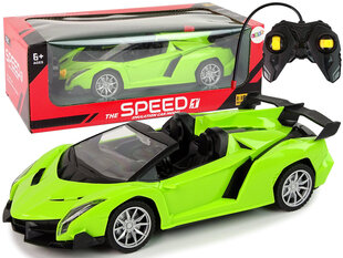 Спортивный автомобиль с дистанционным управлением, зеленый цена и информация | Игрушки для мальчиков | kaup24.ee