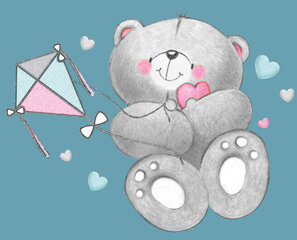 Teddy karu tass lastele, roosa hind ja info | Pissipotid | kaup24.ee