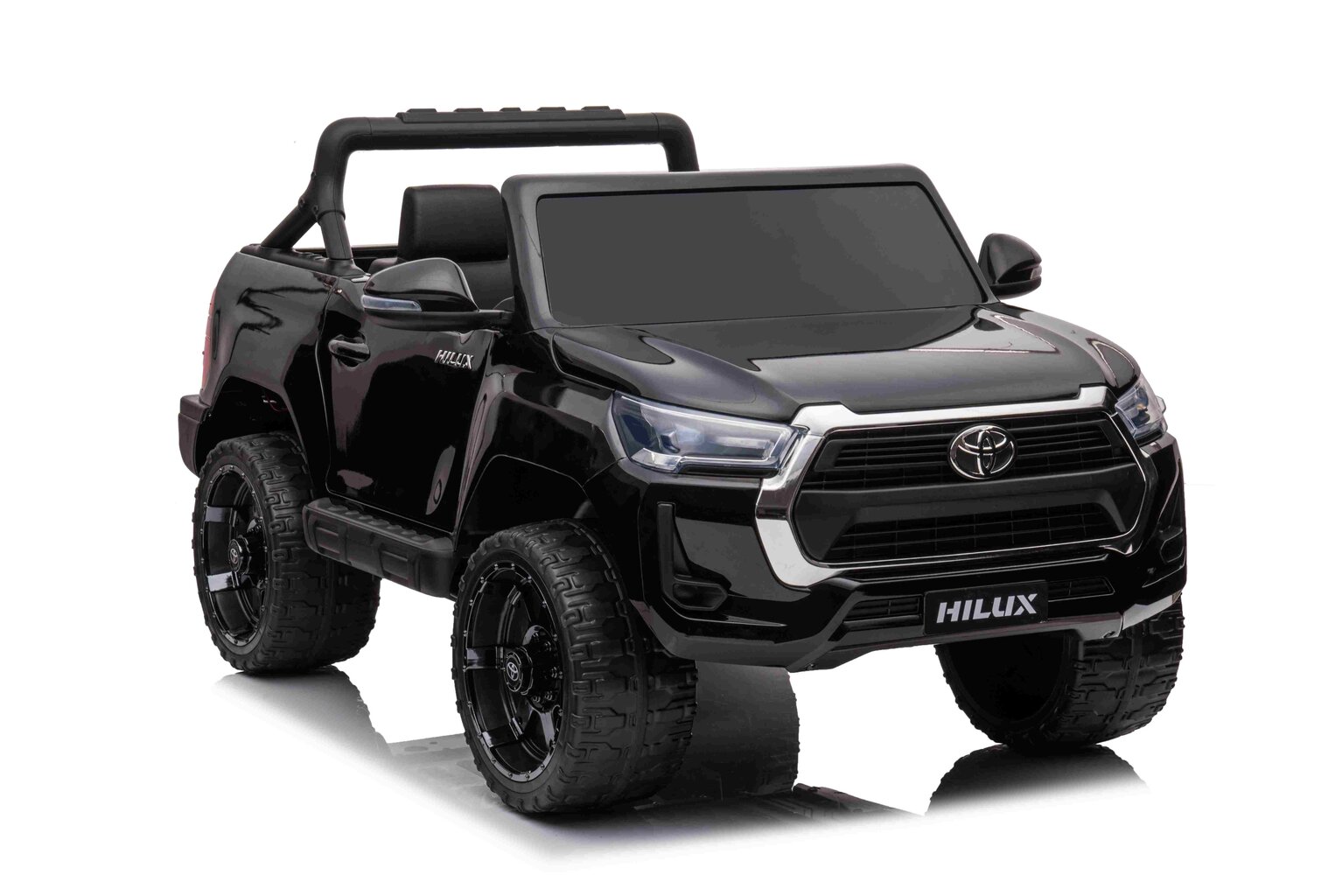 Toyota Hilux ühekohaline elektriauto, must hind ja info | Laste elektriautod | kaup24.ee