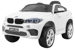 BMW X6M ühekohaline elektriauto, valge hind ja info | Laste elektriautod | kaup24.ee