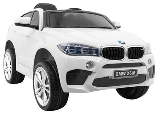 BMW X6M ühekohaline elektriauto, valge hind ja info | Laste elektriautod | kaup24.ee