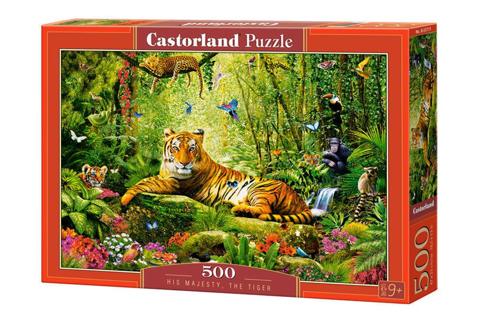 Puzzle - Tiiger, 500 d. hind ja info | Pusled | kaup24.ee