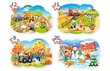 Puzzle 4in1 - neli aastaaega hind ja info | Pusled | kaup24.ee