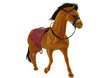 Sametist hobuse figuur, pruun цена и информация | Tüdrukute mänguasjad | kaup24.ee