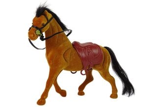 Фигурка лошади из бархата, коричневая цена и информация | Игрушки для девочек | kaup24.ee
