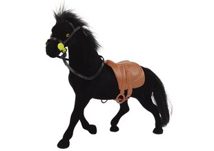 Фигурка лошади из бархата, черная цена и информация | Игрушки для девочек | kaup24.ee