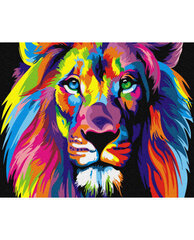 Maal numbrite järgi, Lõvi, 40x50 cm hind ja info | Maalid numbri järgi | kaup24.ee