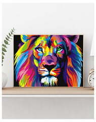 Maal numbrite järgi, Lõvi, 40x50 cm hind ja info | Maalid numbri järgi | kaup24.ee